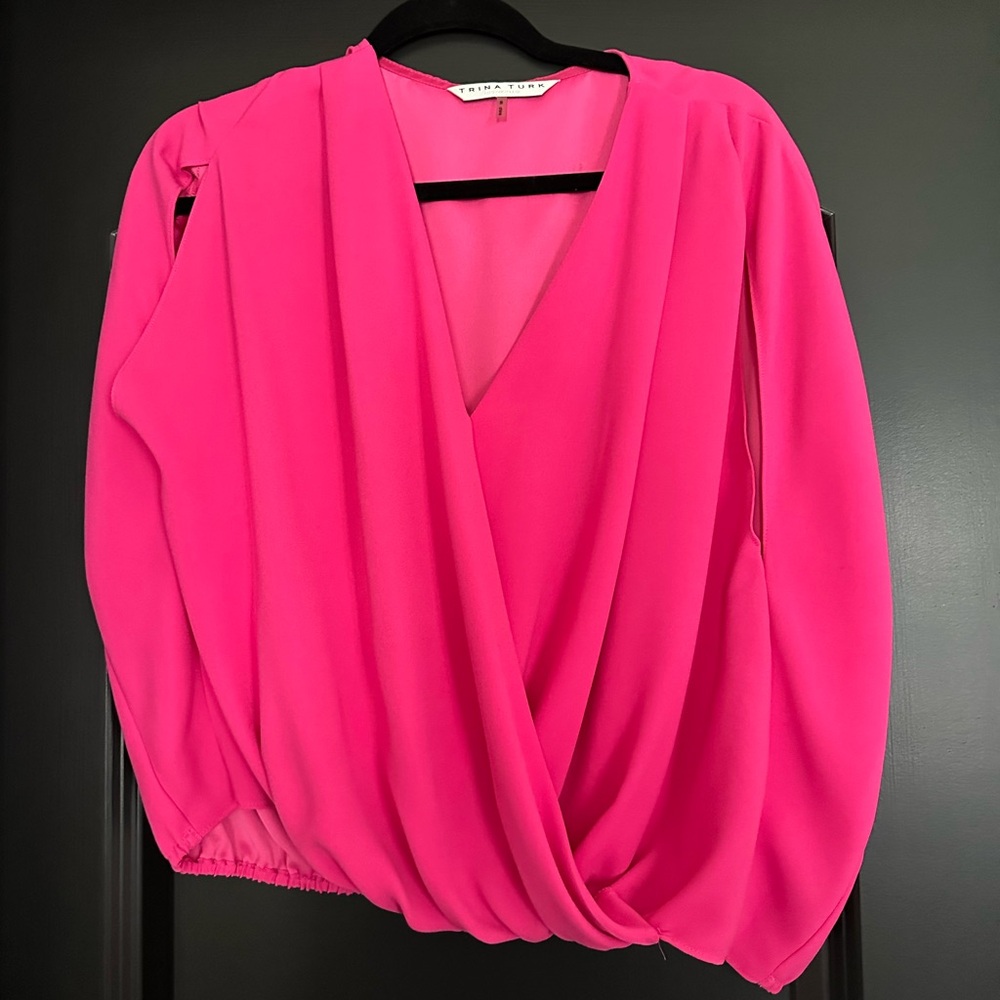 Trina Turk Bright Pink Blouse